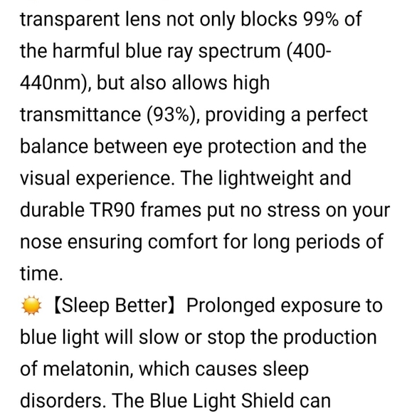 Anti Blue Light Glasses - Picture 2 of 2